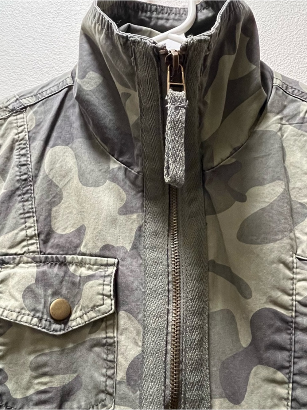 Mi Ami Cammo Pattern Military Style Casual Lightweight Jacket, Sz S, Women’s - Picture 2 of 8